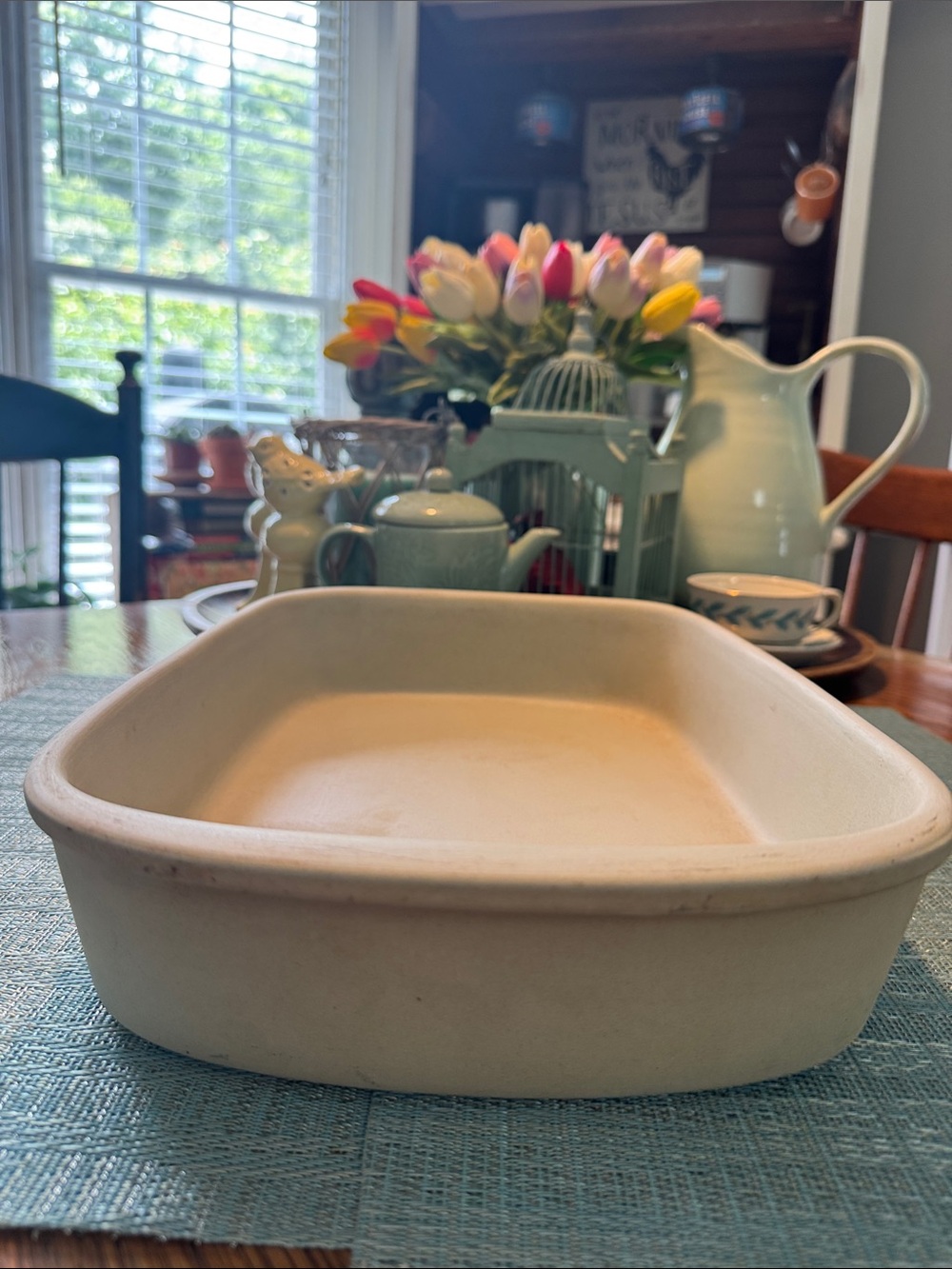 Vintage Pampered Chef Stoneware Rectangle Baker - Picture 4 of 6